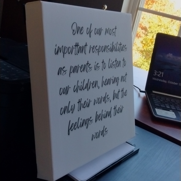 Wall Art Canvas Quote Size 12-12 - Picture 2 of 3